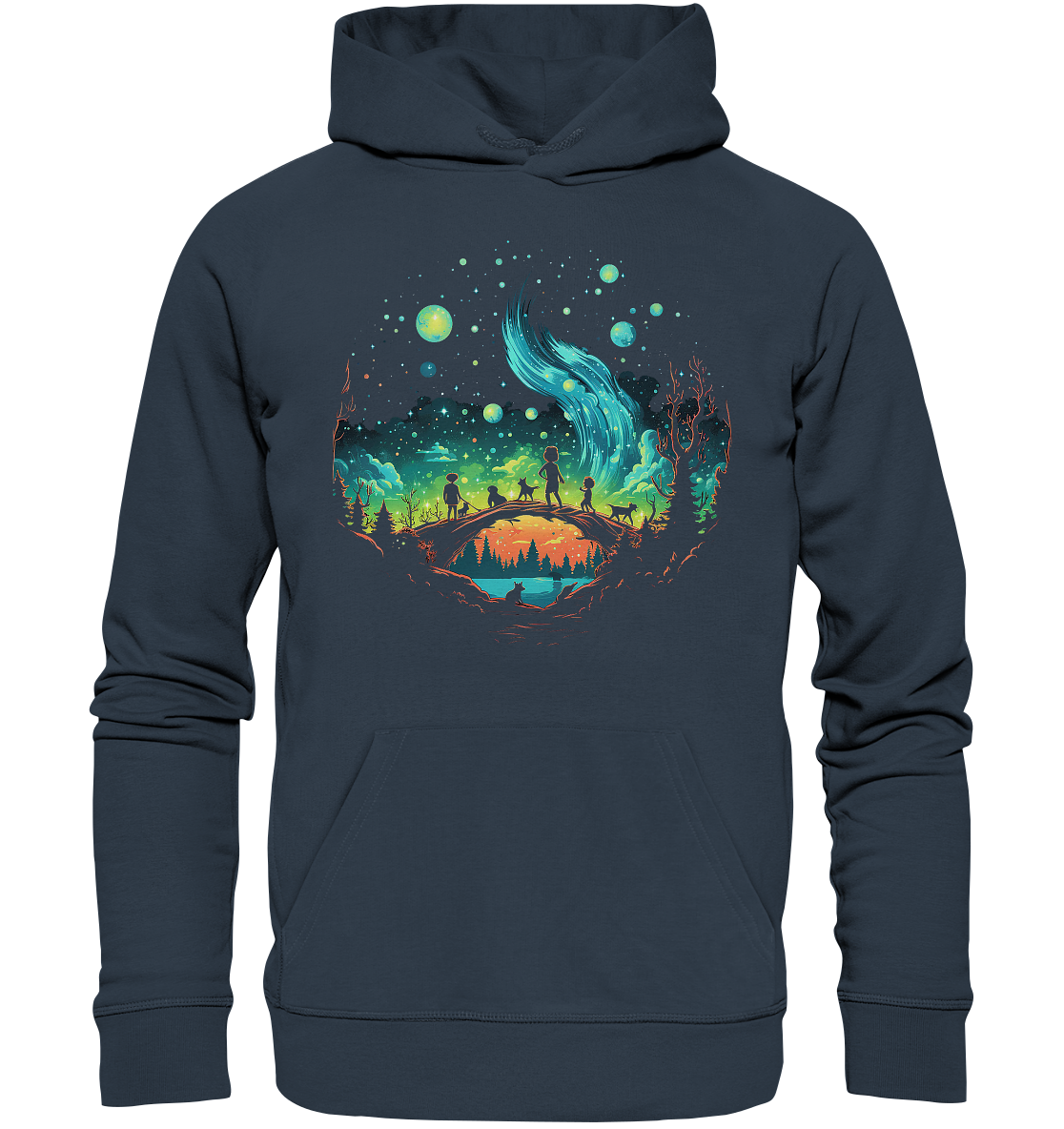 Night Bridge - Organic Basic Hoodie