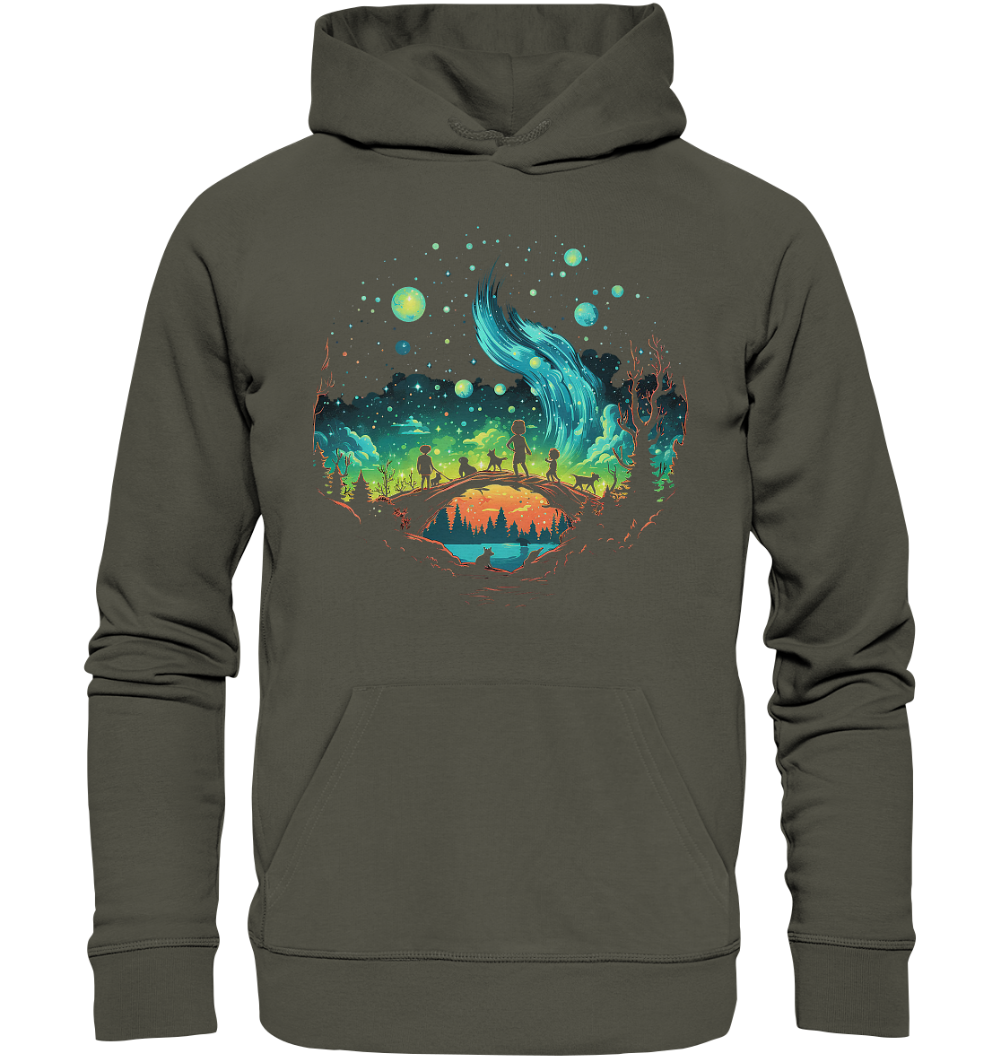 Night Bridge - Organic Basic Hoodie