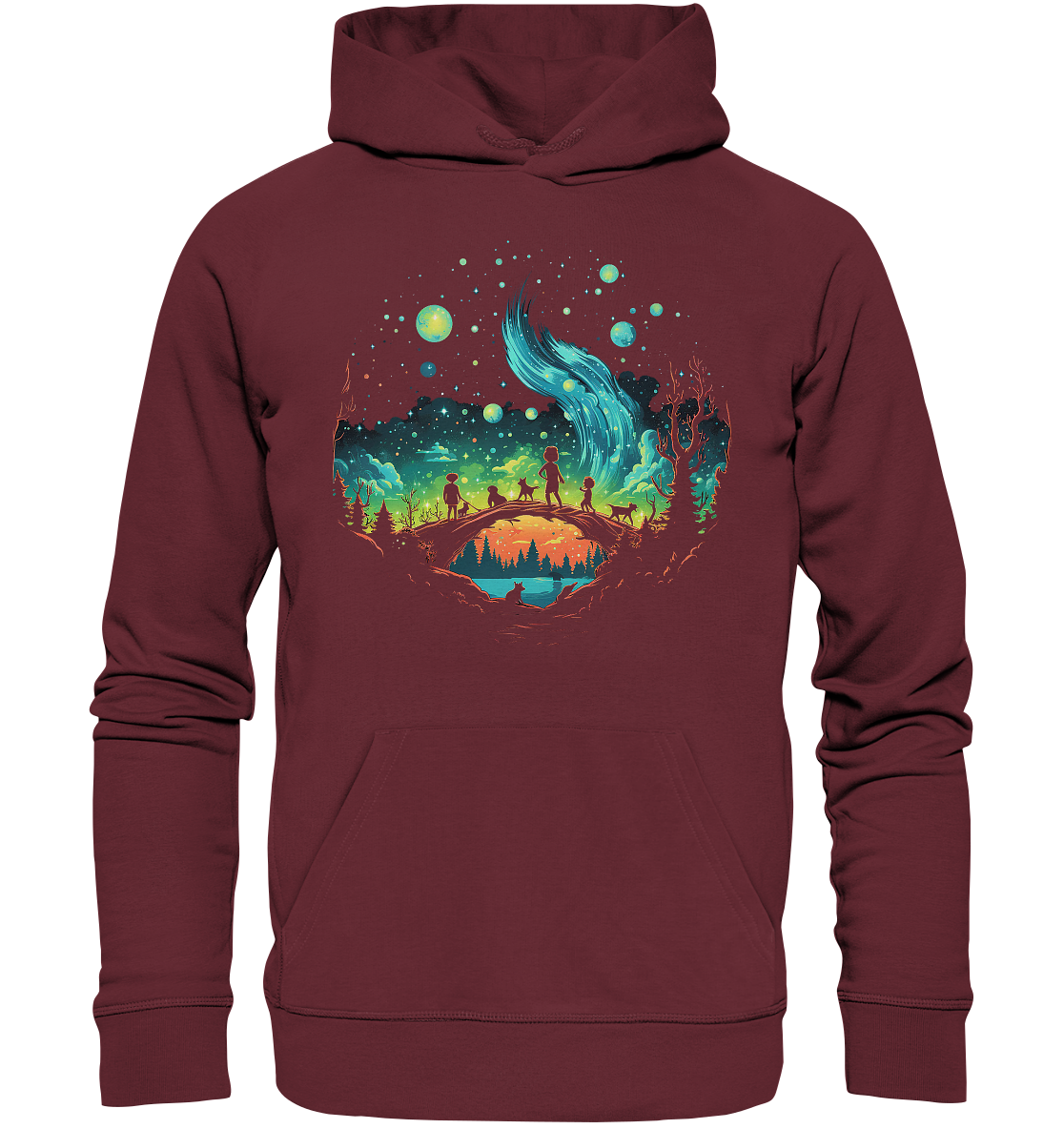 Night Bridge - Organic Basic Hoodie